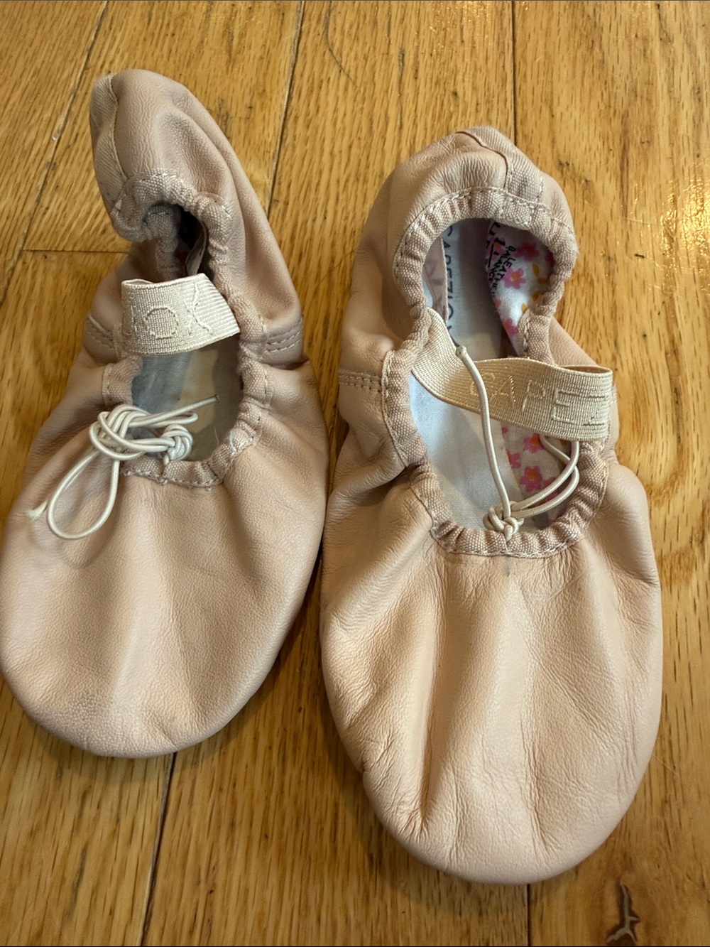 Capezio Kids Ballet Slippers in Light Pink-Taupe - Picture 4 of 5